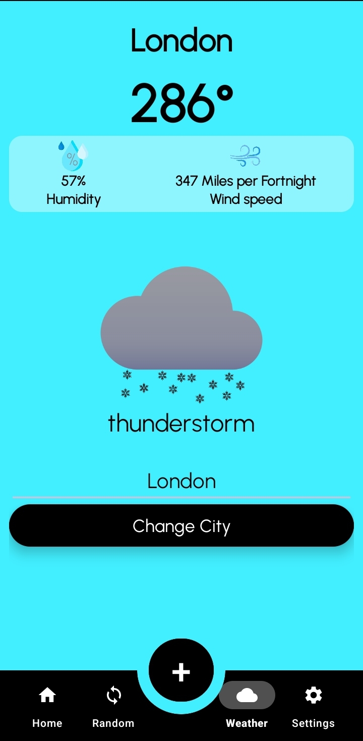 Screenshot of the drinking game app